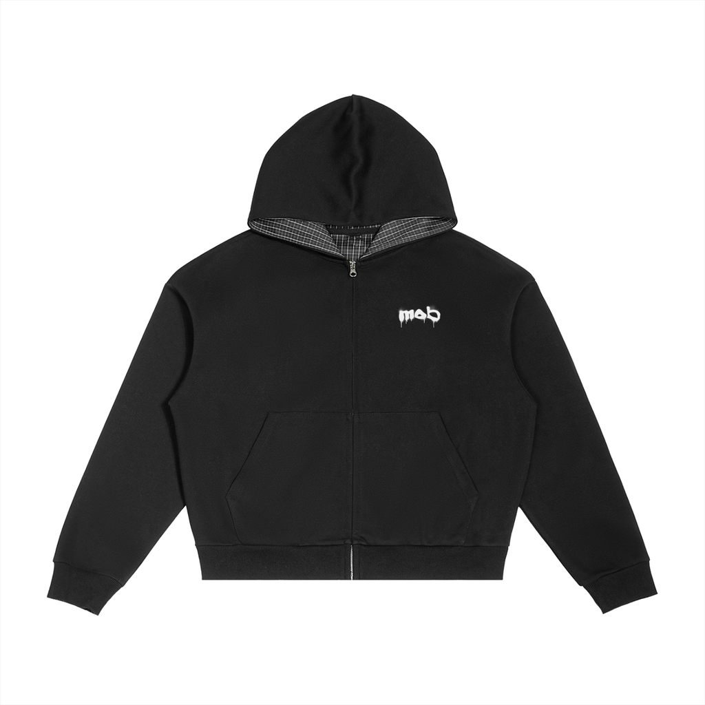 Shooters Plaid Zip Hoodie
