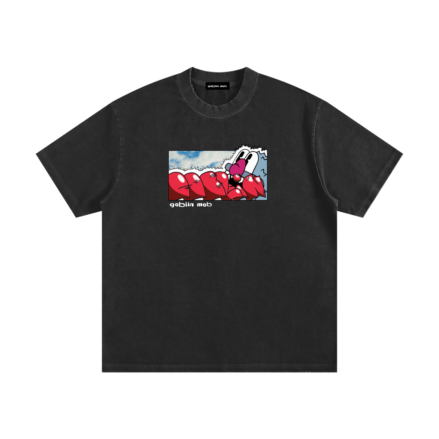 Goblin Bomb Heavyweight Frayed Tee
