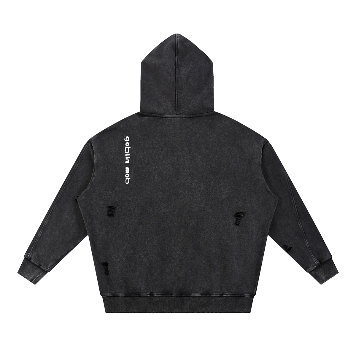 Flaming Ball Distressed Hoodie
