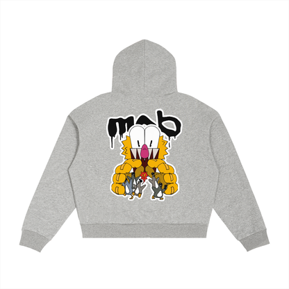 Revenge Plaid Zip Hoodie