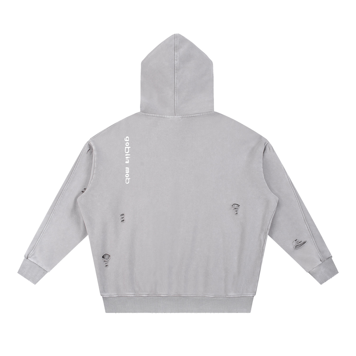 Flaming Ball Distressed Hoodie